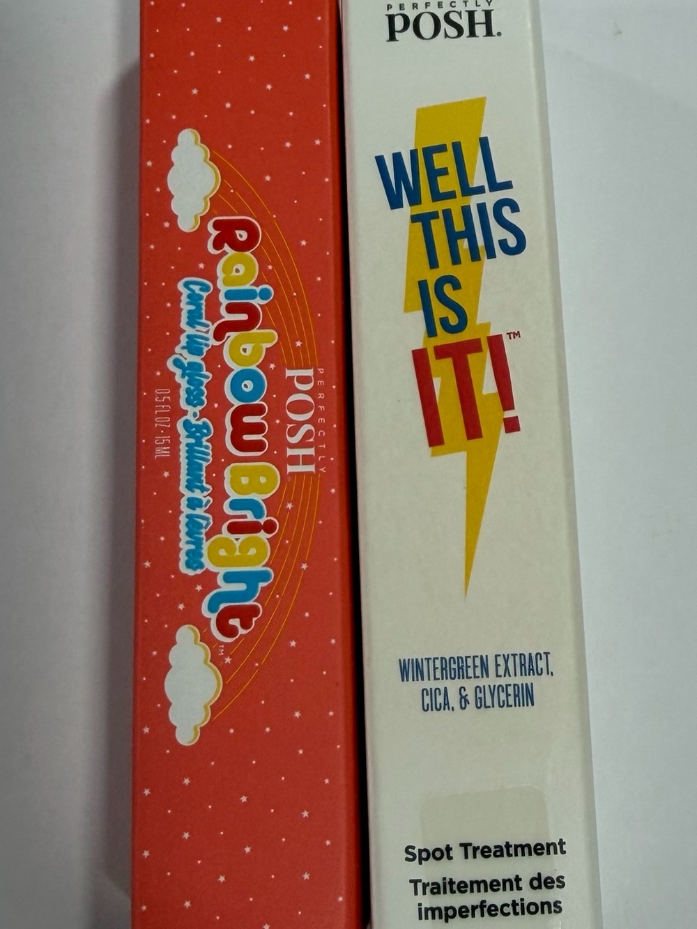 Perfectly Posh Rainbow Bright Coral Lip Gloss And Well This Is It Spot Treatment
